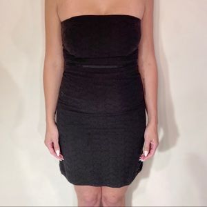 Black Strapless Casual Mini Dress- Junior Size 7